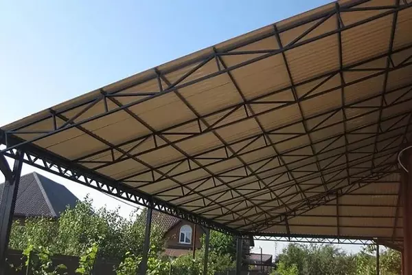 Односкатные навесы в Лодейном Поле