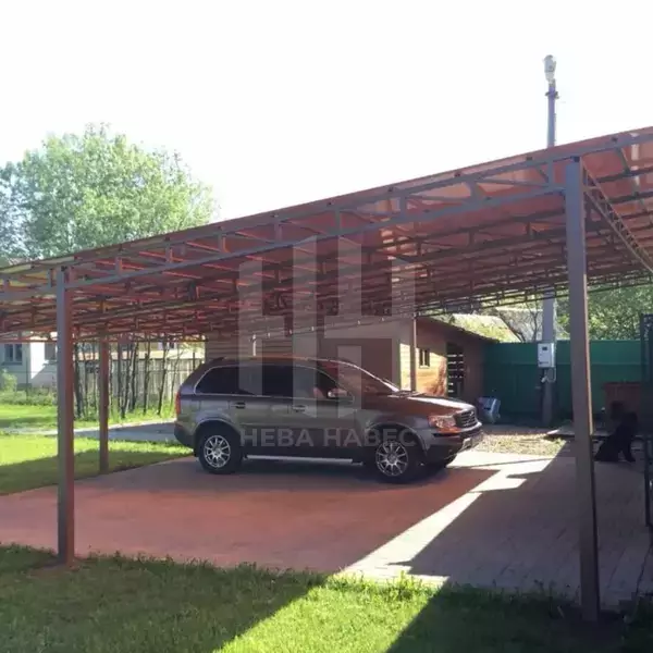 Парковочный односкатный навес