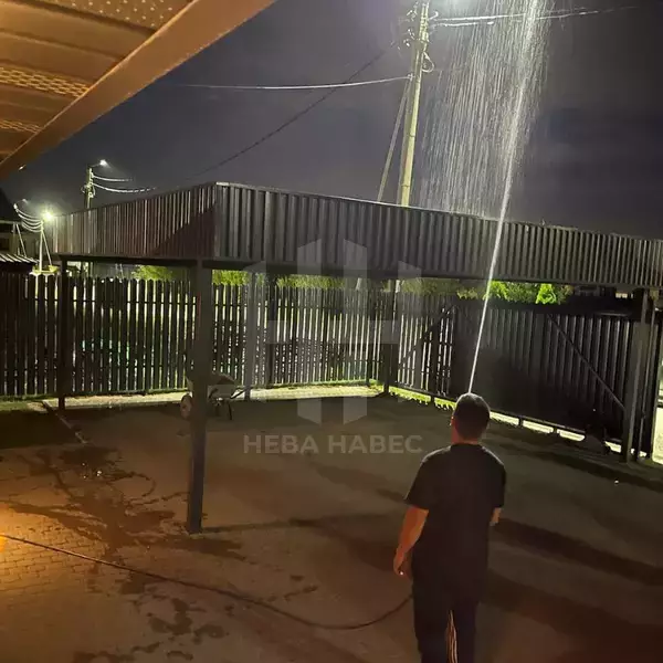 автомобильный навес из профлиста