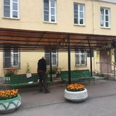 отдельностоящий навес с односкатной крышей с сотовым поликарбонатом