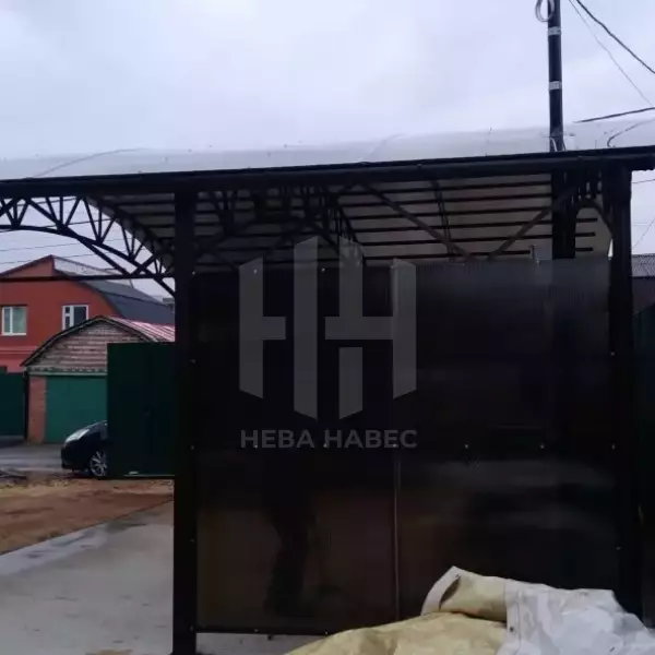 навес арочный с боковыми стенами