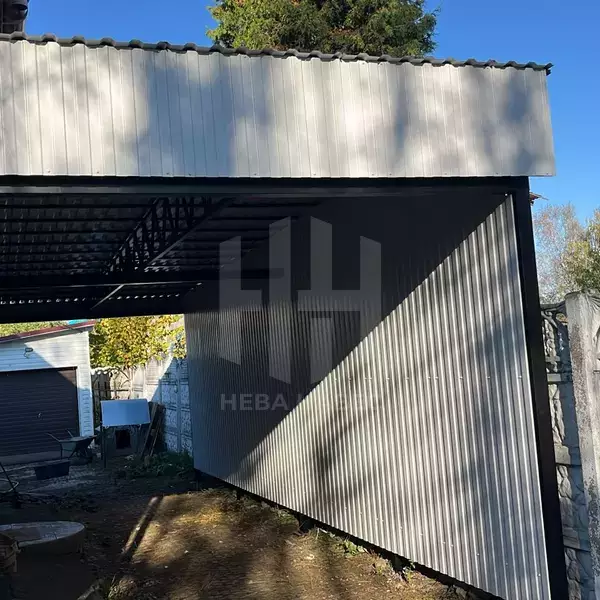 односкатный навес из профлиста МП 20